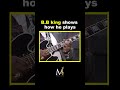 B B king shows how he plays #moneondabeat #musicproduction #music #musician #musicproducer #beats