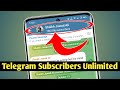 Unlimited Telegram Subscriber | Telegram Indian Subscribers | Telegram Group Members Add 🔥🔥