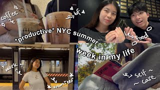 NYC summer WEEK in my LIFE *work, volunteer, research, exploring the city* | 紐約市夏天的一個禮拜都做什麼呢?☀️