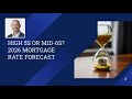 High 5s or Mid-6s? 2026 Mortgage Rate Forecast