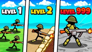 Evolving WW1 Stickmen to Invincible Levels in Stickman Trenches UPDATE screenshot 2