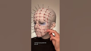 "Hellraiser Transformation 💄👻 Pinhead Makeup Tutorial"