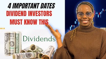 Every Investor must know these 4 dates | Important dates for dividend investing | #dividendsstocks