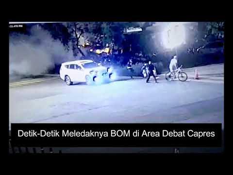 Detik Detik Meledaknya BOM Di Area Debat Capres (SLOW MOTION)