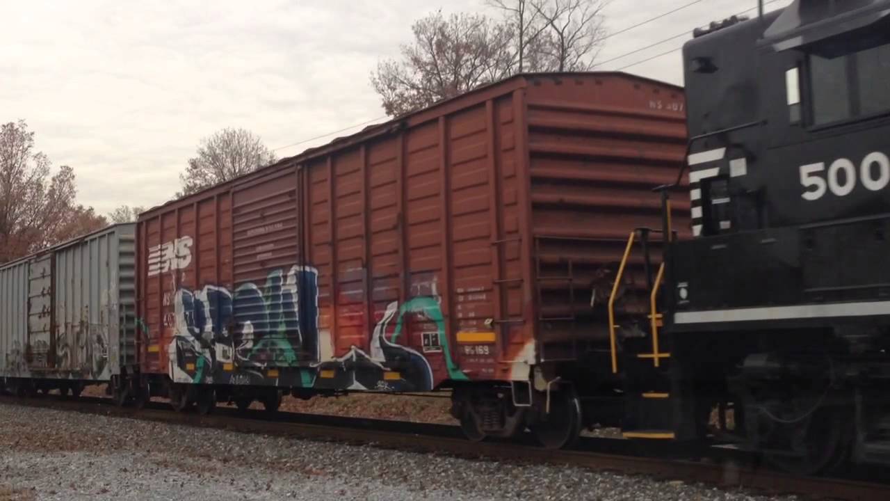 Train on the Beesleys point secondary in Magnolia New Jersey YouTube