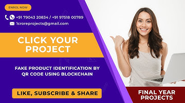 Fake product identification by QR code using blockchain