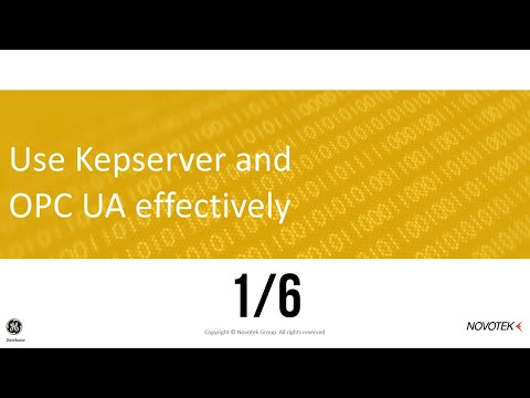 Kepserver and OPC UA - 1/6 - KEPserverEX basic set-up, configuration and diagnostics