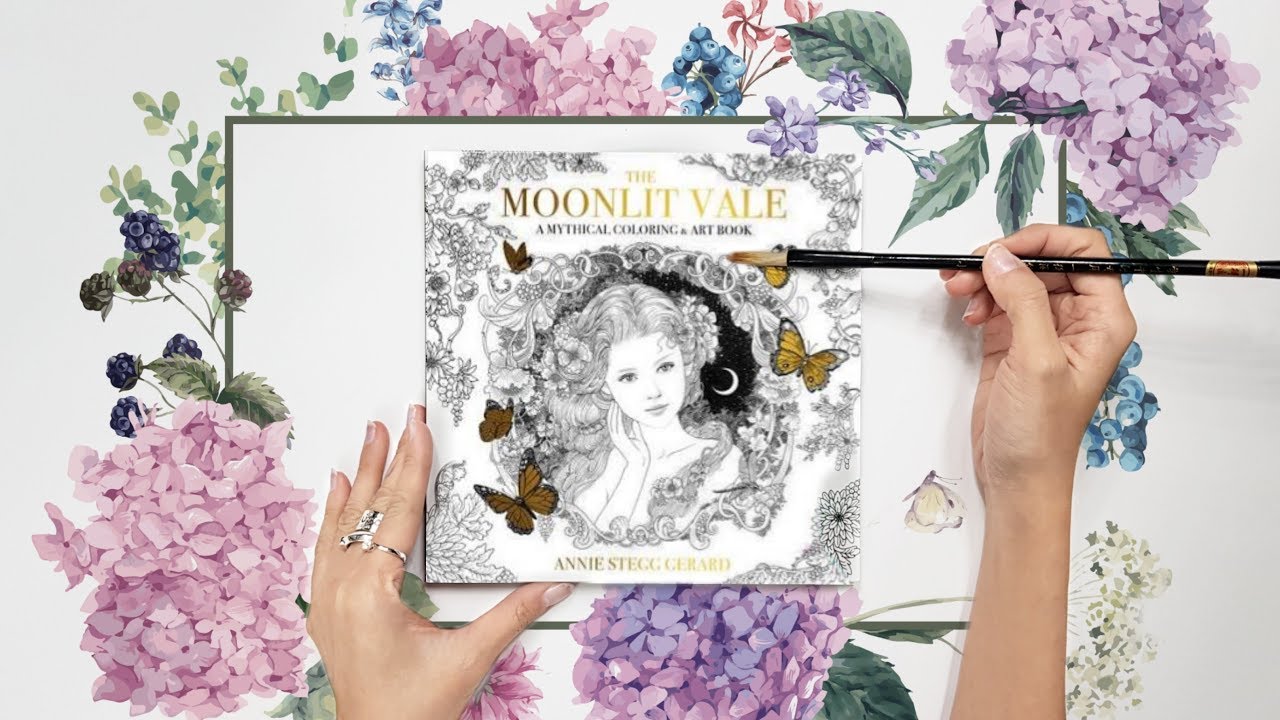 Moonlit Vale by Annie Stegg I Coloring Book Flip Through