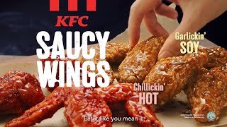 KFC Saucy Wings - Too Good to Hold Back!