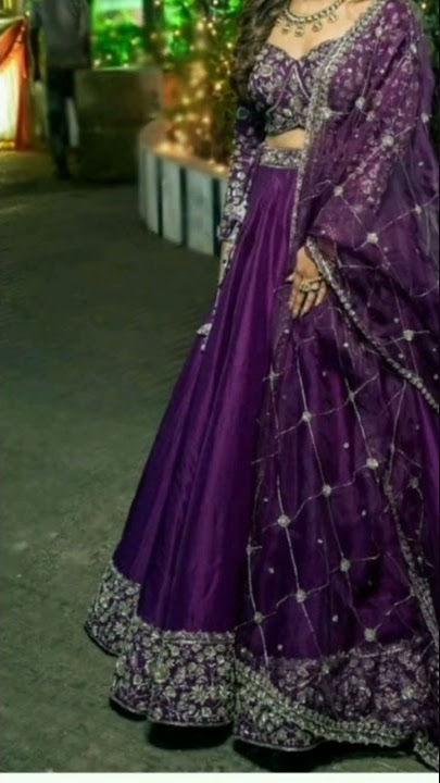 purple colour lehenga #shorts