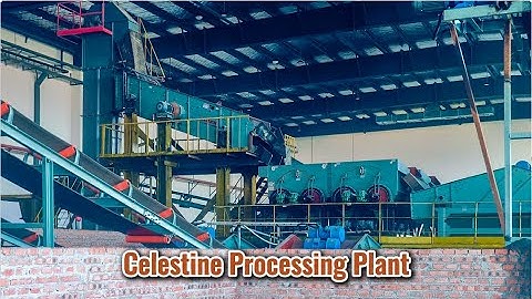 celestine gravity separation production line/jigging machine/roller crusher#mineralprocessing