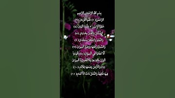 سورة الرحمن ❤️ماهر المعيقلي ❤️😘🥰