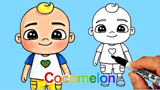 How To Draw JJ From Cocomelon
