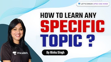 How to learn any specific topic ? | UPSC CSE/IAS 2021/22 | Rinku SIngh #Shorts