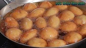 Cách làm Bánh Cam - Bánh Rán nhân mặn bánh giòn xốp không bị cứng màu  bánh rất là đẹp