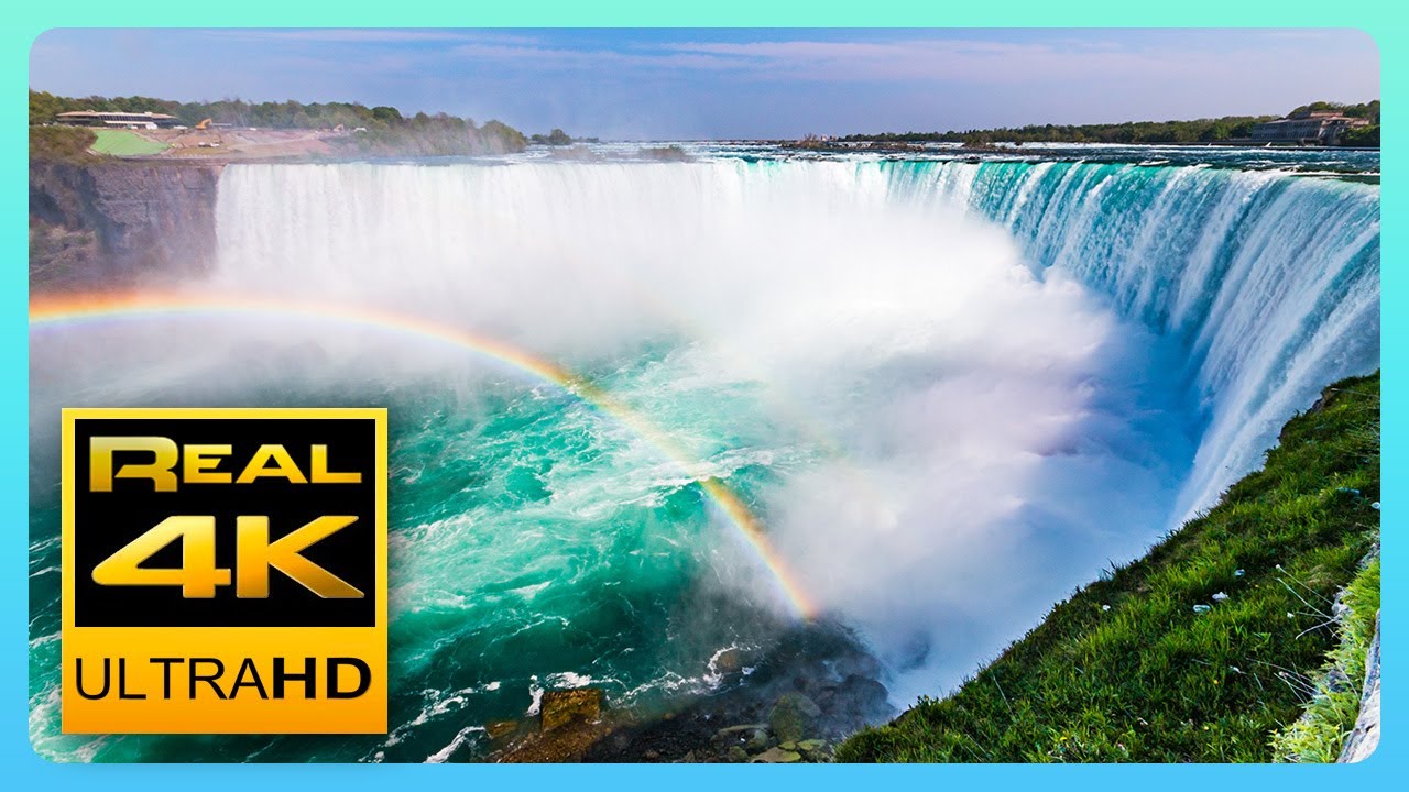 Les chutes du Niagara en 4K   Vues incroyables et musique relaxante