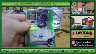 2022 Bowman Draft Baseball Jumbo 8 Box FULL CASE Break #32