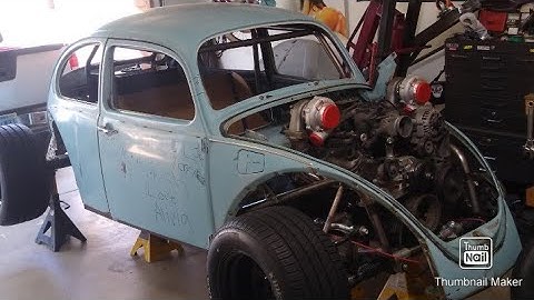 LS VW Bug RatRod ....summer update ... adding twin turbos , fuel system and fuel cell