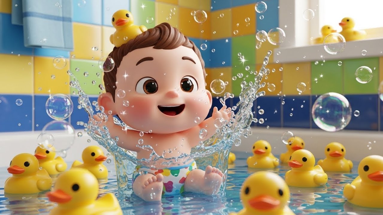 Bath Time Bubbles Song for Kids | Fun Bath Song, Popular Nursery Rhyme, Baby Songs & Kids Music 🛁🎶👶