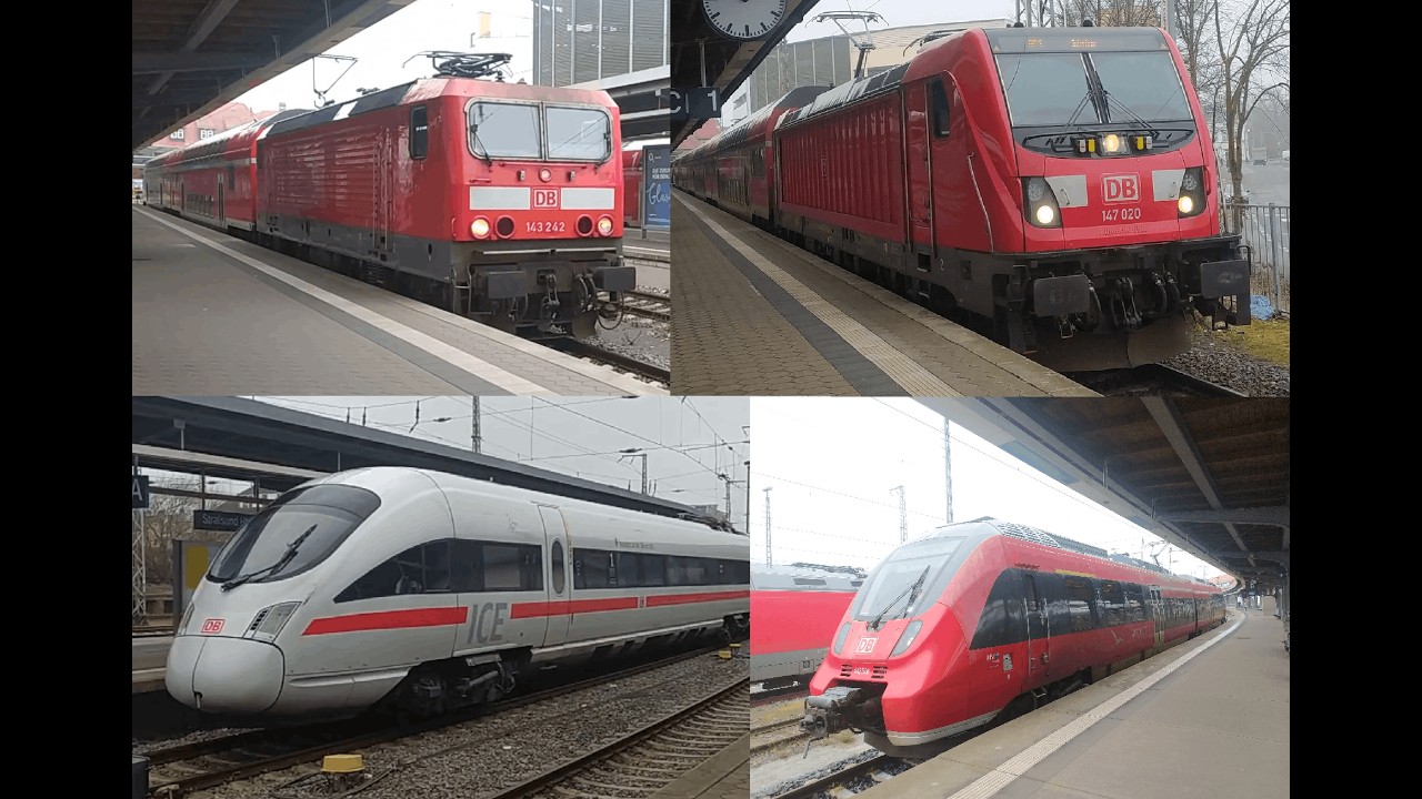 [11.03.2025] Züge am Stralsunder Hauptbahnhof