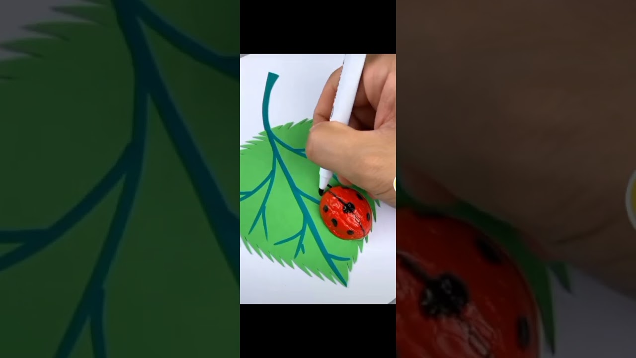 Make ladybugs 🐞 with walnut shell 😍😍