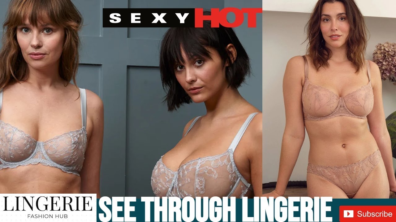 SEXY See Through Lingerie Fleur of England by LINGERIE FAHION HUB #fashion #sexy #lingerietryon #big
