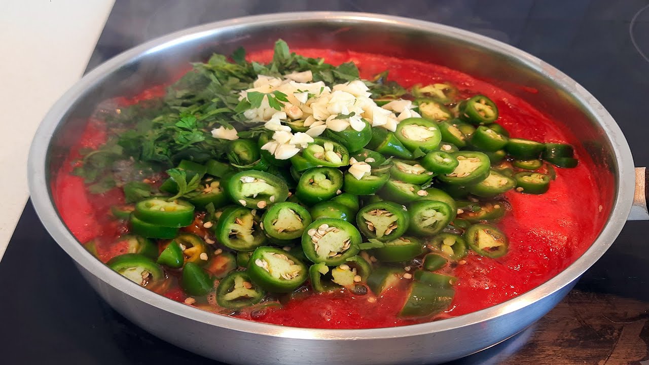 DOMATESLİ JALAPENO TURŞUSUNU BİR DE BÖYLE DENEYİN ! | SELİNİN MUTFAĞI