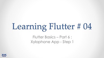 #flutter #dart #programming #learningflutter - S4 E6 - Xylophone App - Step 1