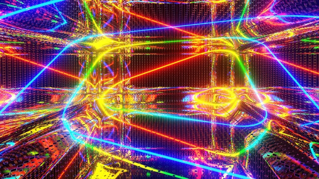 Colorful Neon Space ✨ | 4 Hours of Abstract Light Illusion | 4K 60FPS Ambient Visual