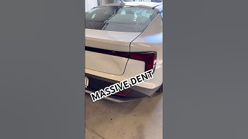 Massive dent repair! Full video on our channel. #dentrepair