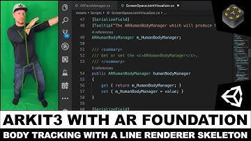 ARKit 3 with Unity3d AR Foundation and Body Tracking to Generate A Real-time Body Skeleton