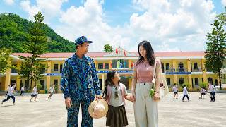 Download lagu Veteran Ha An happily takes Tieu Dau to school with the young teacher.