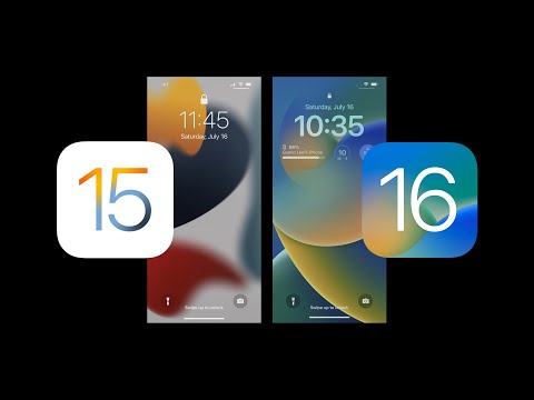 iOS 16 vs iOS 15 Design change