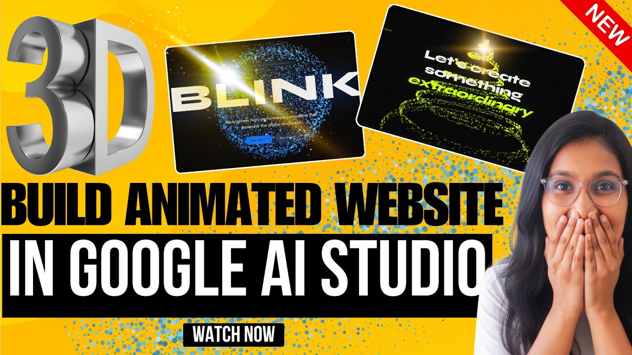 I Created an Advanced Animated Website Using Google AI Studio | Full ...