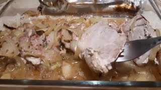 #свинина в духовке,с луком,чесноком #быстро и вкусно #свинина в духовке,с луком,чесноком #быстро и вкусно