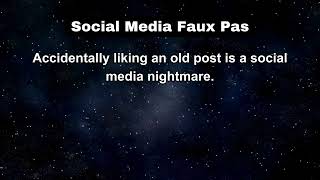 Factoids And Other Rants Social Media Faux Pas