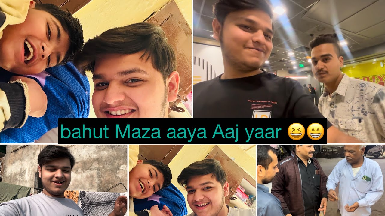 Sajal bhai ki taraf Se burger ￼ ki party ￼/ bhai vlog laptop Par Dekh raha Hai ￼😁😆🥴