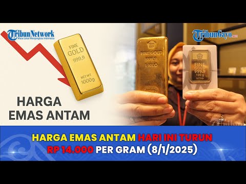 Harga Emas Antam Hari Ini Turun Rp 14.000 per Gram (8/1/2025)