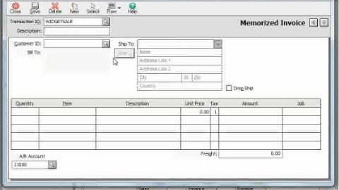 Sage 50 Tutorial Memorized Transactions Sage Training Lesson 13.3
