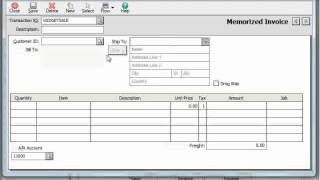 Sage 50 Tutorial Memorized Transactions Sage Training Lesson 13.3