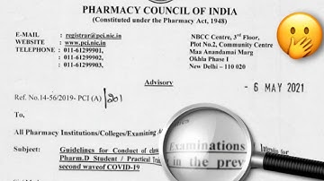 pci latest Circular to the Students ,colleges and Universities ||pharmaupdates || Rguhs