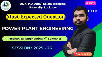 Imp. | Power Plant Engineering | PPE | Mechanical Engineering 7th semester |AKTU #Unique_Series