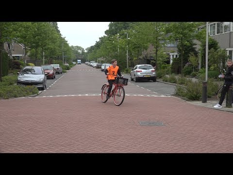 Verkeersexamen in Leiderdorp; spanning onder leerlingen