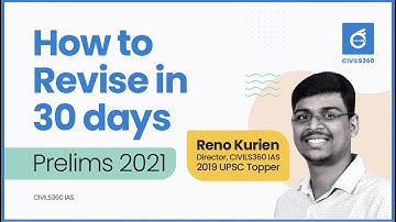 Watch this before attempting UPSC prelims 2021  Session by Reno Kurien |  CIVILS360 IAS Academy