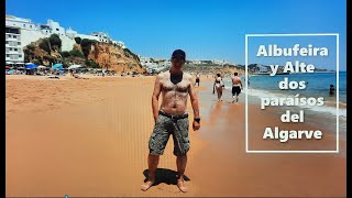 Abufeira y Alte dos paraísos en el Algarve Portugués.Mayo 2022.