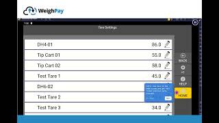 How to Add multiple Tare in WeighPay 2026