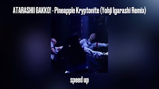 ATARASHII GAKKO! - Pineapple Kryptonite (Yohji Igarashi Remix) speed up