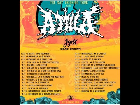 Attila announce 2021 tour with Jynx and Dead Crown!