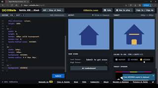 CSS Battle Target #49 | Stay at Home | All cssbattle.dev solutions