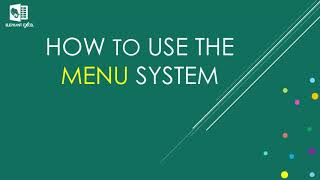 How to use the Menu system of Microsoft Excel